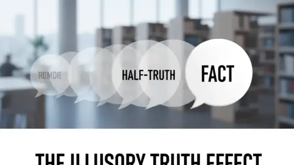 Image for the illusory truth effect: repeat it until it seems true